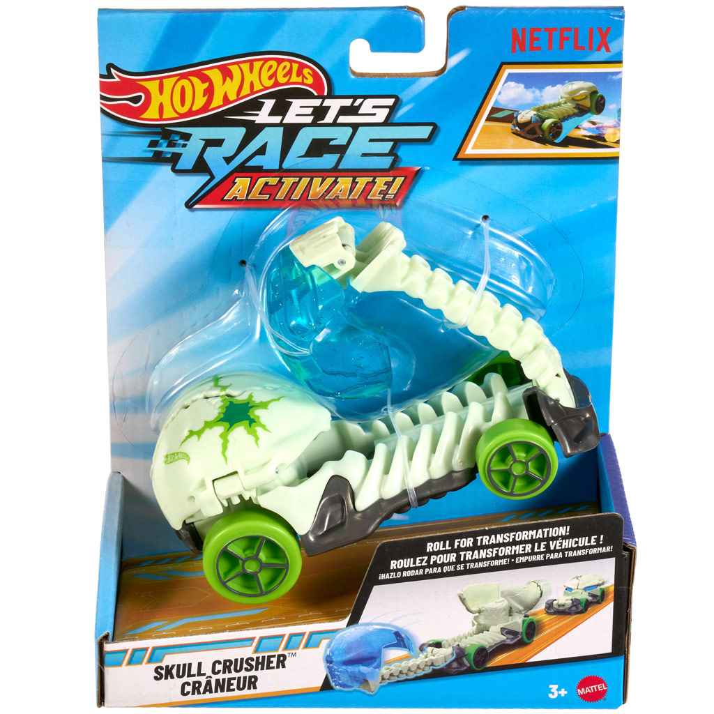 Hot Wheels: Lass uns Rennen Skull Crusher Spielzeugauto 1/32 - Mattel Bild 1