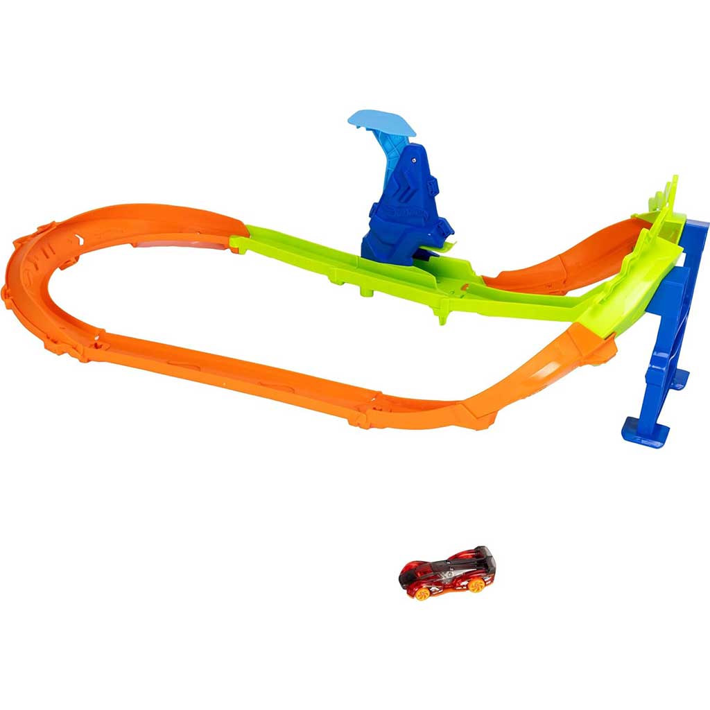 Hot Wheels: Meisterschaftsbahnsets - Rundstrecken-Sprungschanze - Mattel Bild 4