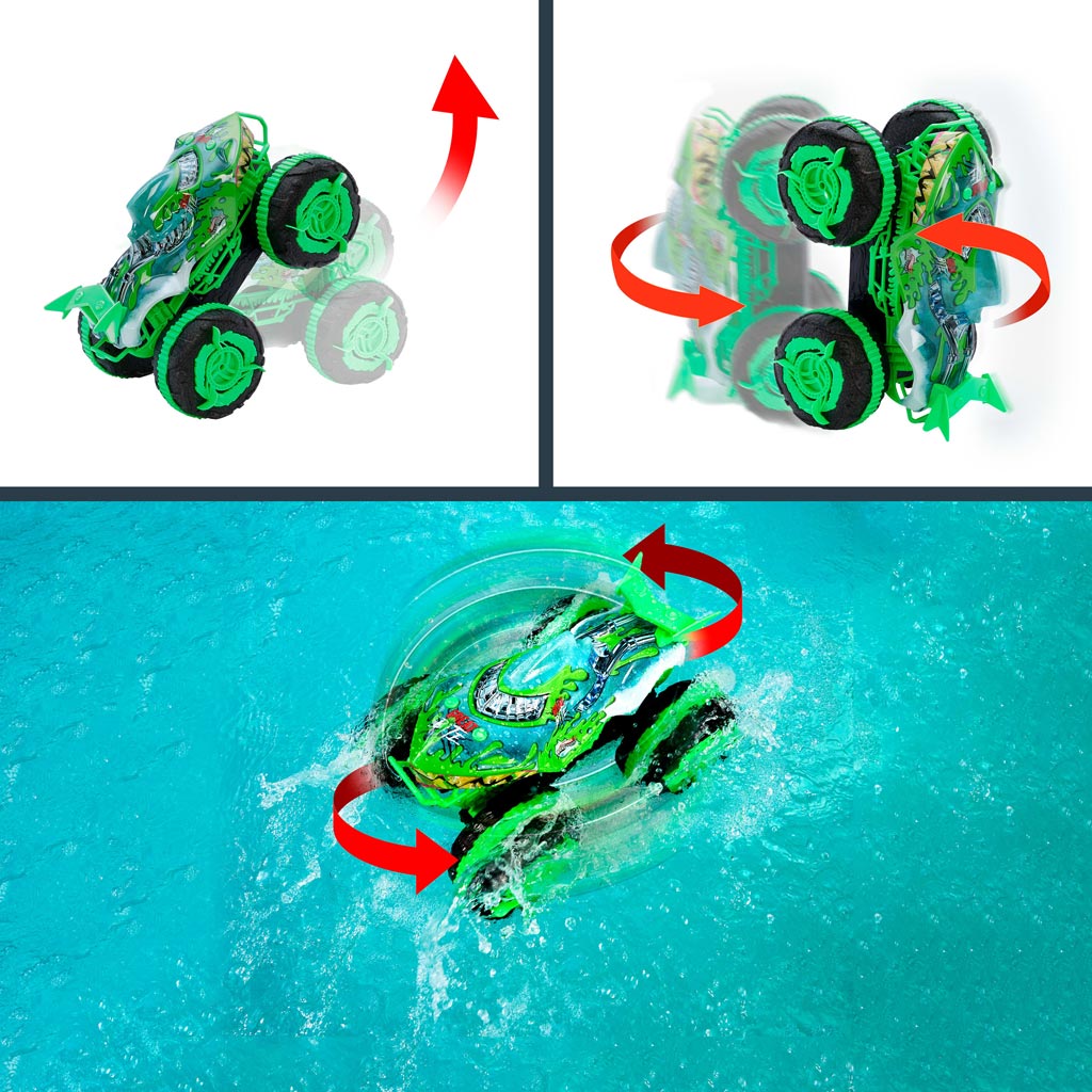 Hot Wheels Monster Trucks Fernbedienung Amphibienfahrzeug Great Bite 1/15 - Mattel Bild 3