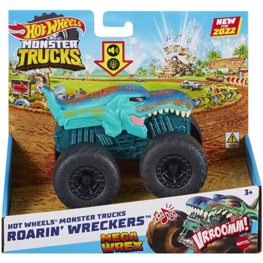 Hot Wheels Monster Trucks: Mega Wrex Monsterauto mit Licht- und Soundeffekten 1/43 - Mattel Bild 1