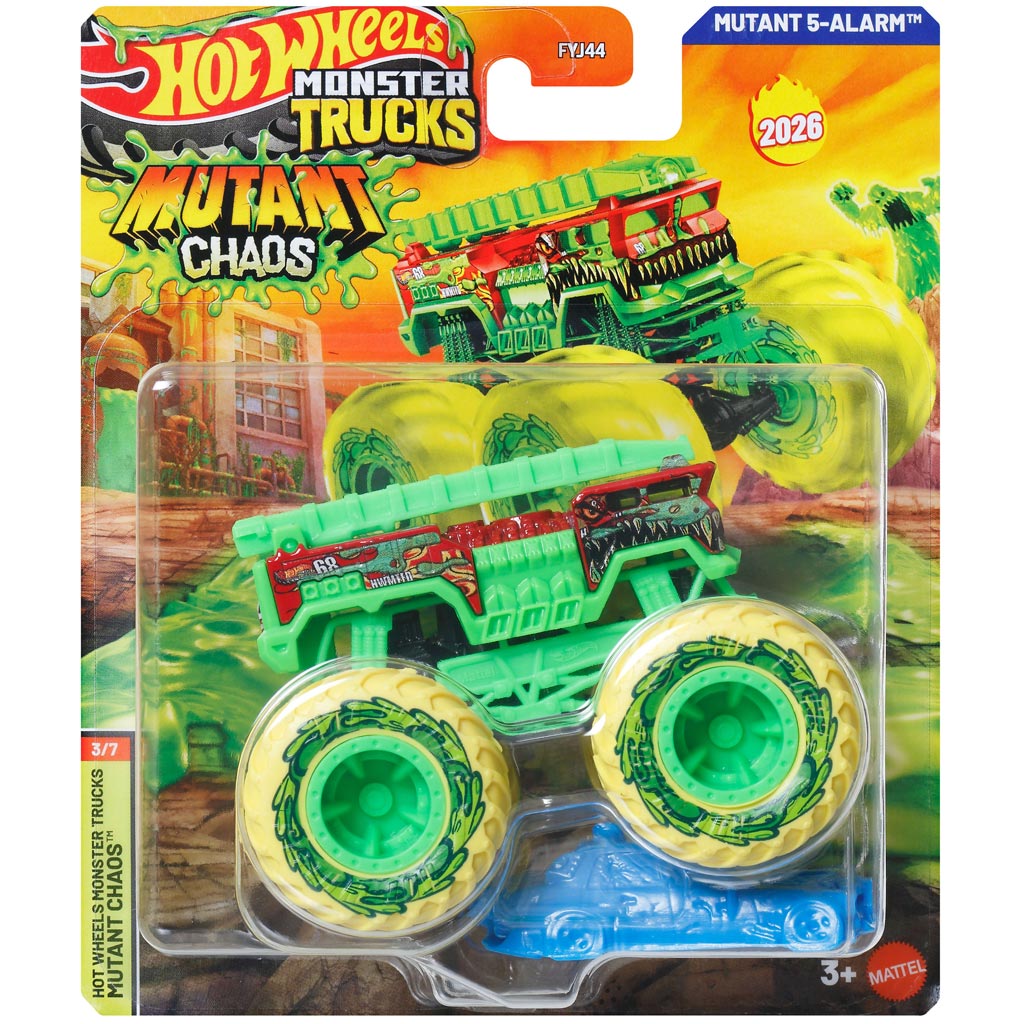 Hot Wheels Monster Trucks: Mutant 5-Alarm Kleinwagen 1/64 – Mattel Bild 1