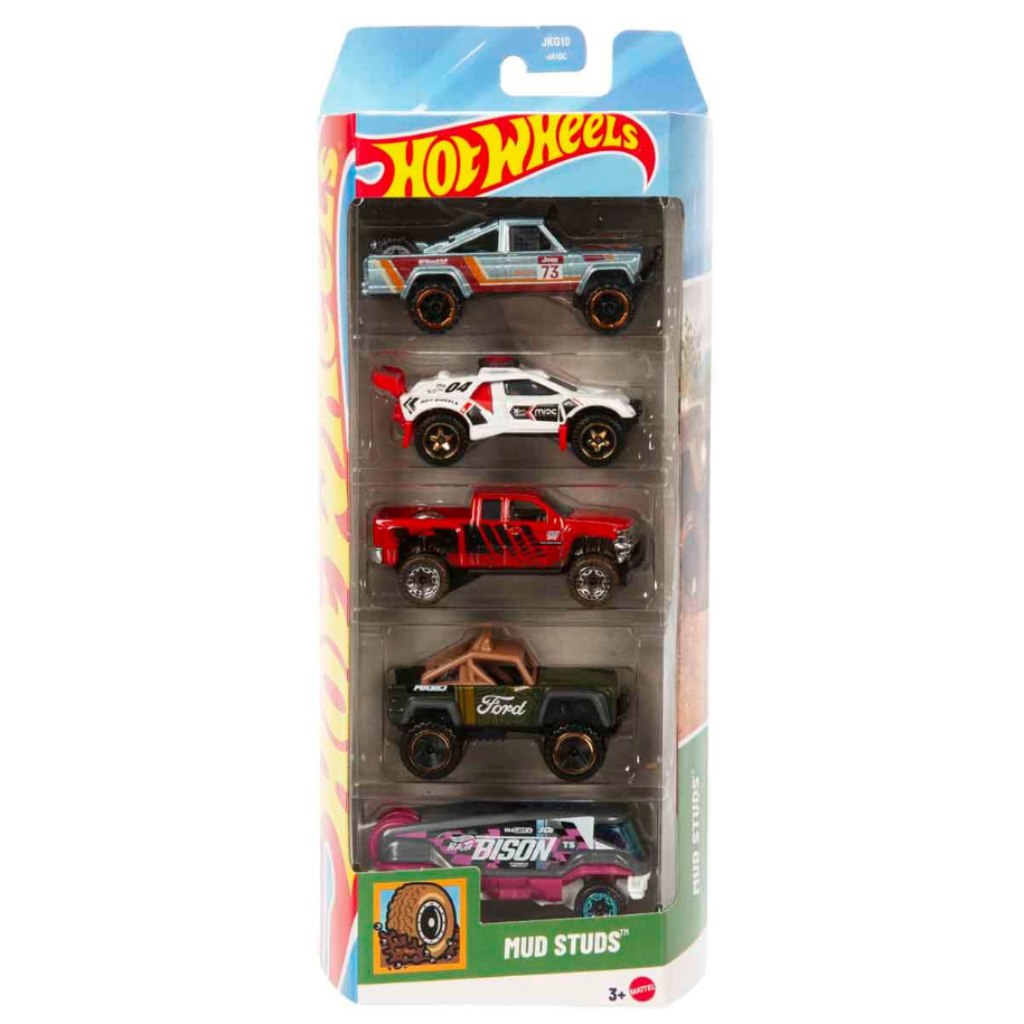 Hot Wheels: Mud Studs Fahrzeuge 5er Set - Mattel Bild 1