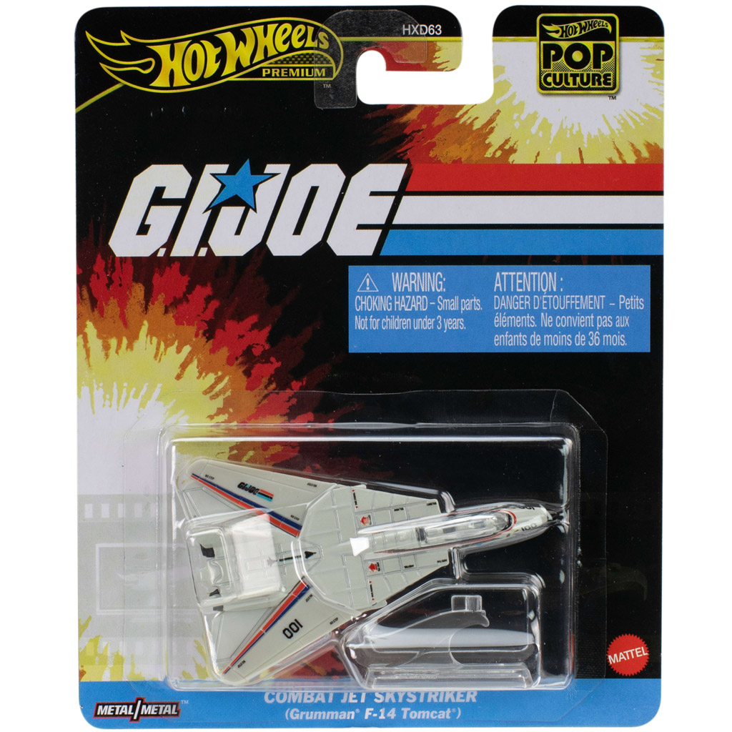 Hot Wheels: Pop Kultur G.I. Joe Combat Jet Skystriker Flugzeug 1/64 - Mattel Bild 1
