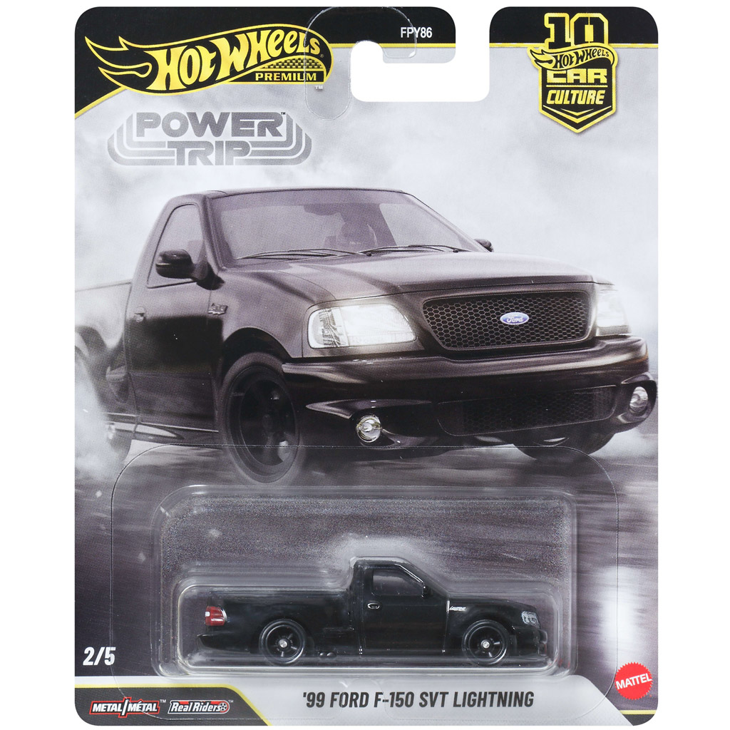 Hot Wheels Premium: Cool-Tour ’99 Ford F-150 SVT Lightning Spielzeugauto 1/64 - Mattel Bild 1