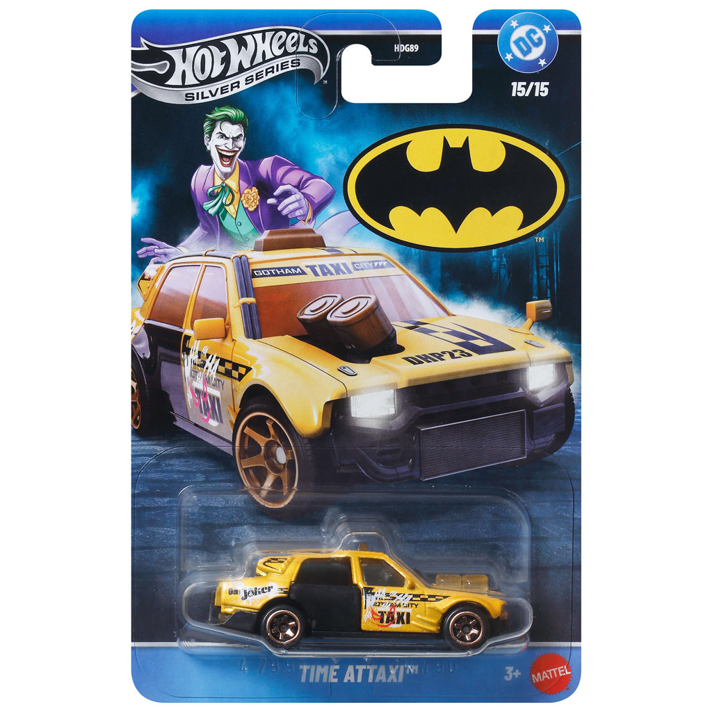Hot Wheels Silber Serie: Batman Time Attaxi Spielzeugauto 1/64 - Mattel Bild 1