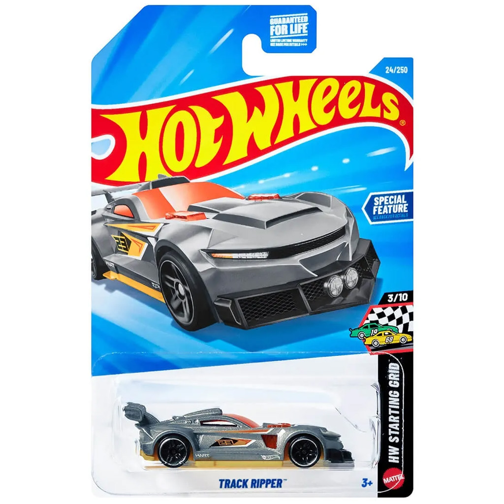 Hot Wheels: Track Ripper grauer Kleinwagen 1/64 - Mattel Bild 1
