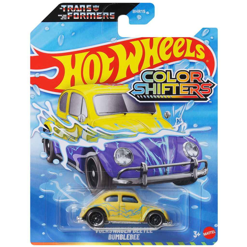 Hot Wheels: Transformers Volkswagen Käfer Bumblebee Farbwechsel-Kleinwagen 1/64 - Mattel Bild 1