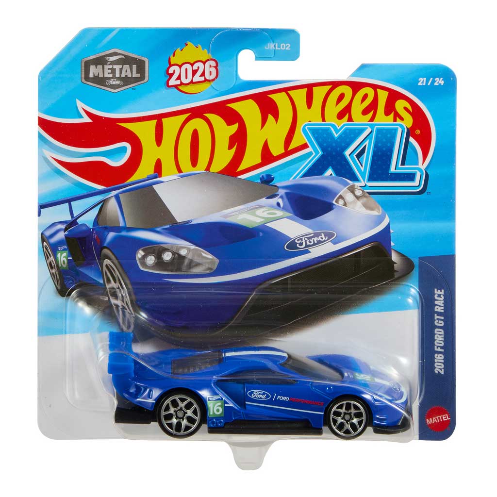 Hot Wheels XL: 2016 Ford GT Rennwagen 1/43 - Mattel Bild 1