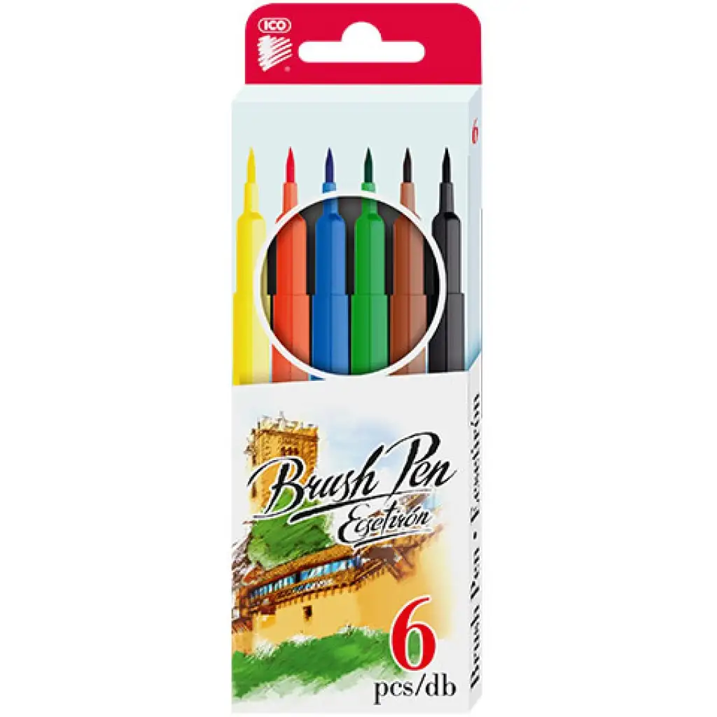 ICO: Brush Pen Pinselstift-Set 6-teilig Bild 1
