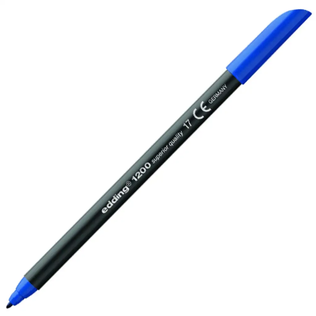 ICO: Edding 1200 Faserschreiber Stahlblau Bild 1