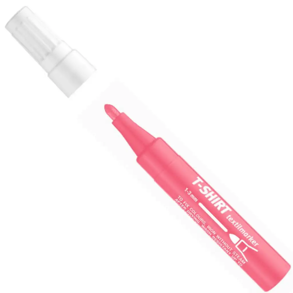 Ico: Fluoreszierender rosa Textilstift Bild 1