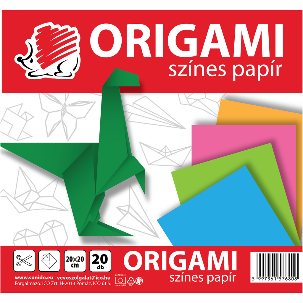 ICO: Igel Origami Blätter 20x20cm 20Blätter Bild 1