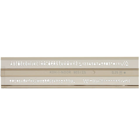 ICO: Koh-I-Noor ISO Buchstabenschablone 2,5 mm Bild 1