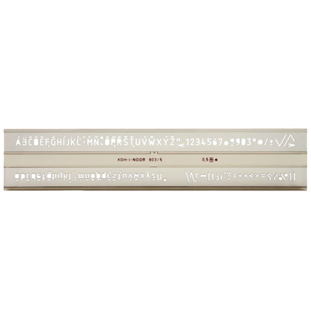 ICO: Koh-I-Noor ISO Buchstabenschablone 5mm Bild 1