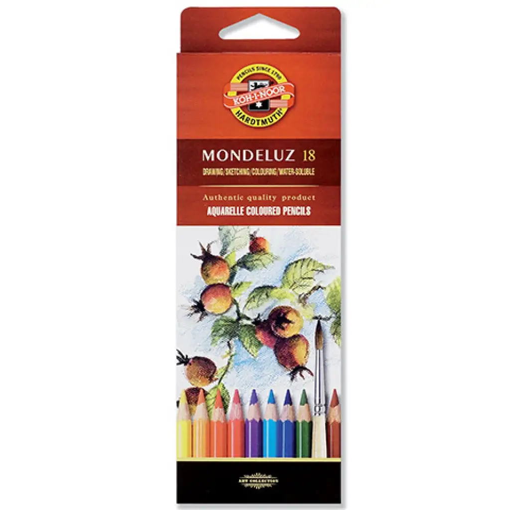 ICO: Koh-I-Noor Mondeluz 3717 Aquarell Buntstift-Set 18 Stück Bild 1