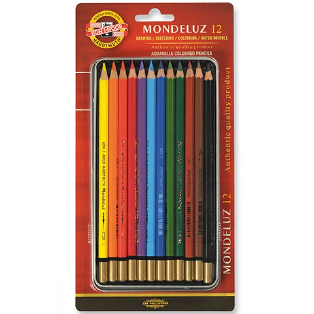 ICO: Koh-I-Noor Mondeluz 3722 Aquarell Buntstift-Set 12 Stück Bild 1