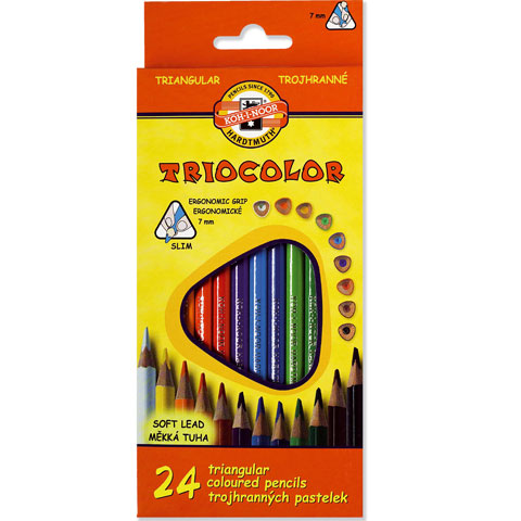 Ico: Koh-I-Noor Triocolor Farbstiftset 24 Stück Bild 1