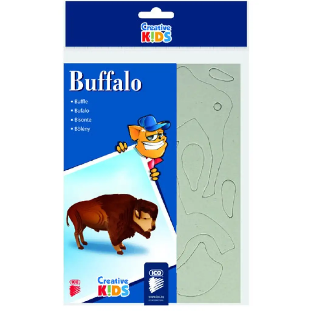 ICO: Kreative Kinder 3D große Büffelfigur Bild 1