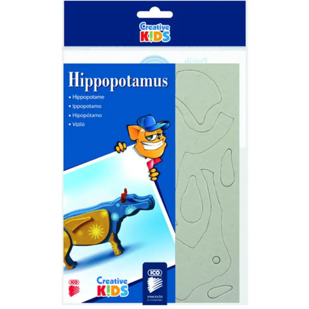 ICO: Kreative Kinder 3D Nilpferd Bild 1