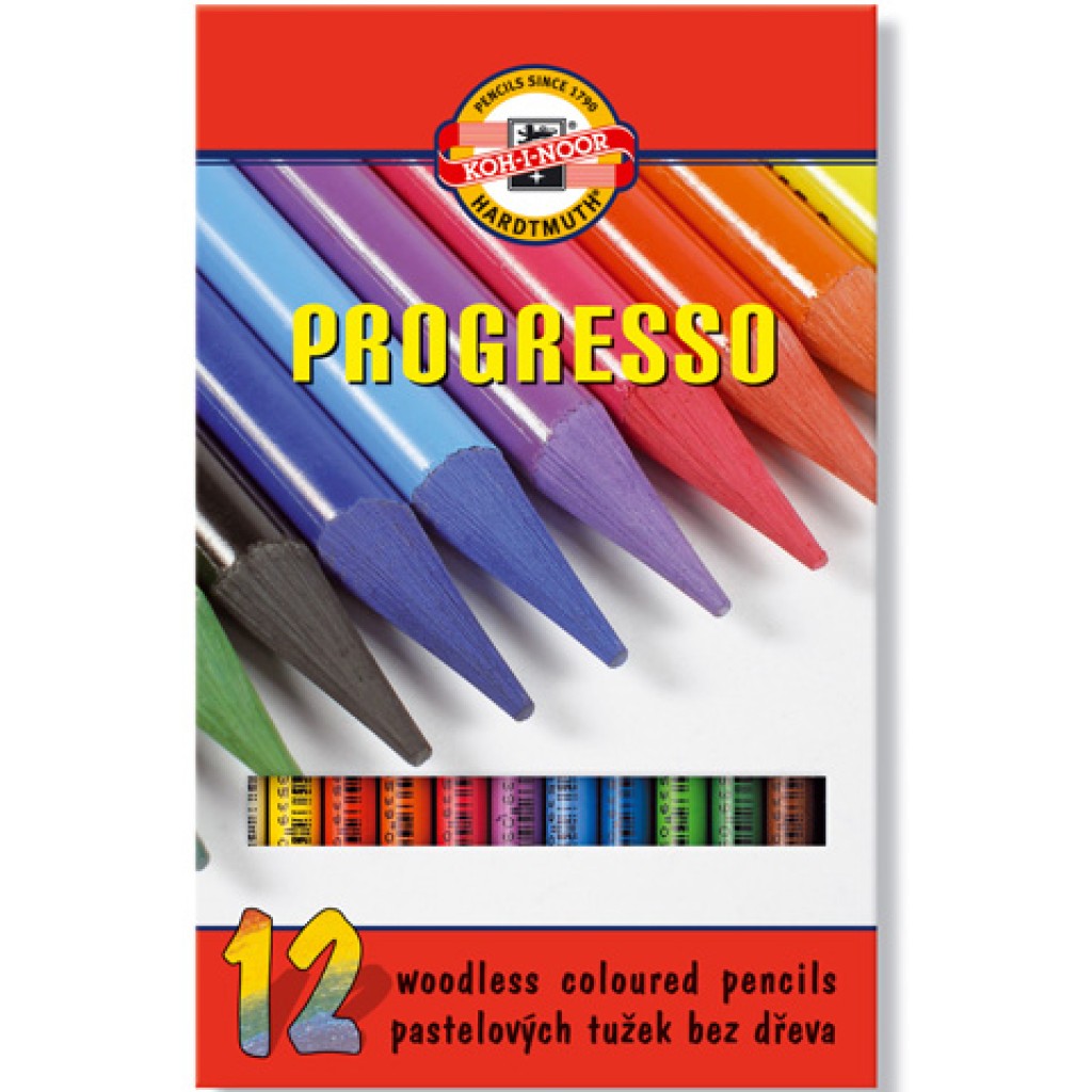 ICO: Progresso Pastellstifte 12 Stück Koh-I-Noor Bild 1