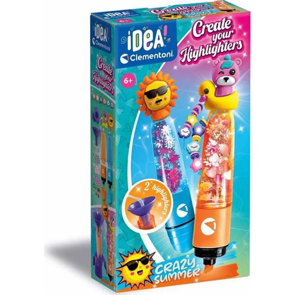 Idee! Verrückter Sommer Mini-Textmarker-Set - Clementoni Bild 1