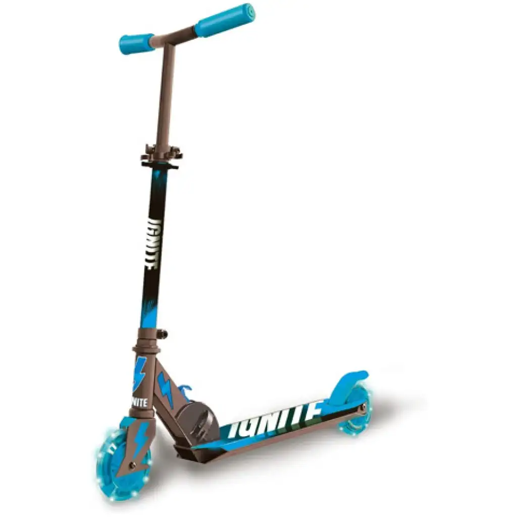 Ignite blauer zweirädriger Roller mit leuchtenden Rädern - Mondo Toys Bild 1