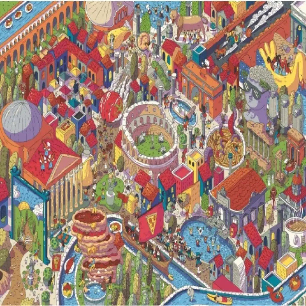 Imaginary Cities: Rom UFT 1000-teiliges Puzzle - Trefl Bild 2