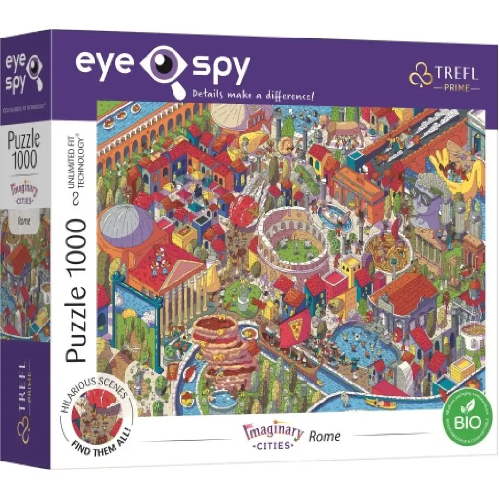 Imaginary Cities: Rom UFT 1000-teiliges Puzzle - Trefl Bild 1