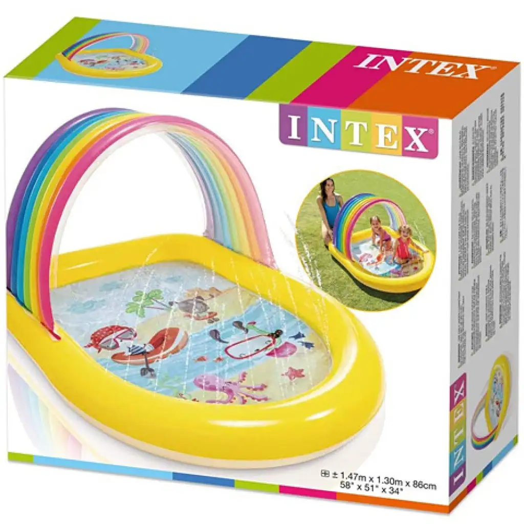 Intex: Regenbogen-Spritzbecken 147x130x86cm Bild 2