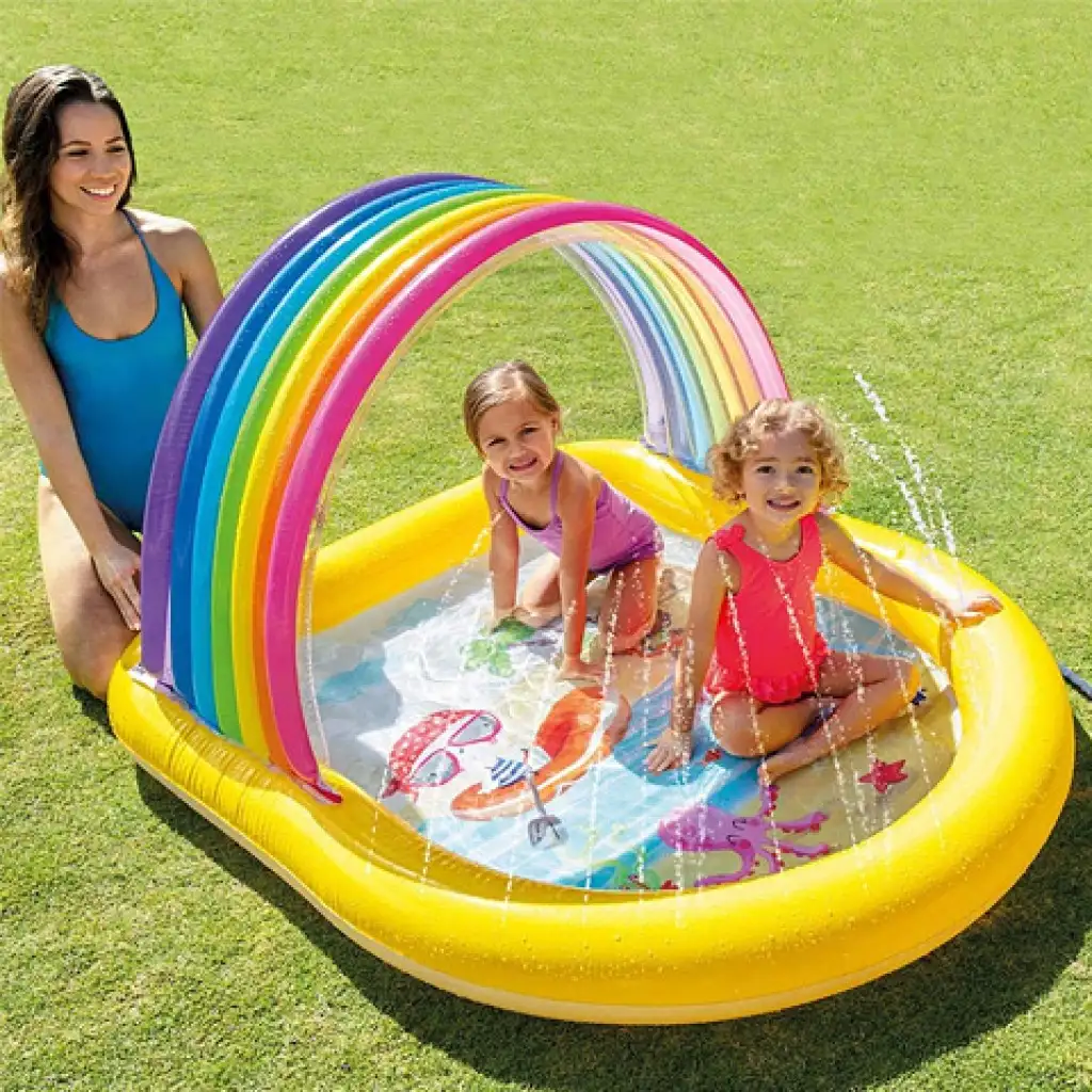Intex: Regenbogen-Spritzbecken 147x130x86cm Bild 3