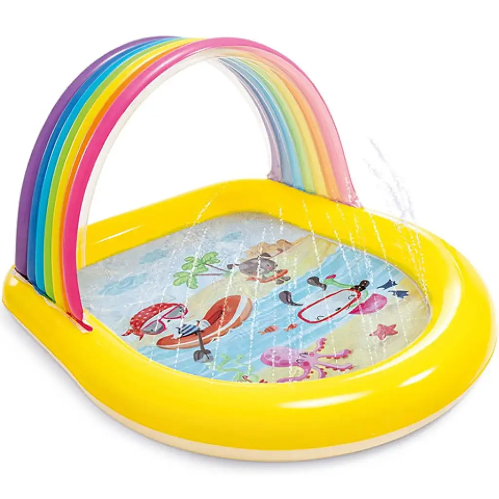 Intex: Regenbogen-Spritzbecken 147x130x86cm Bild 1