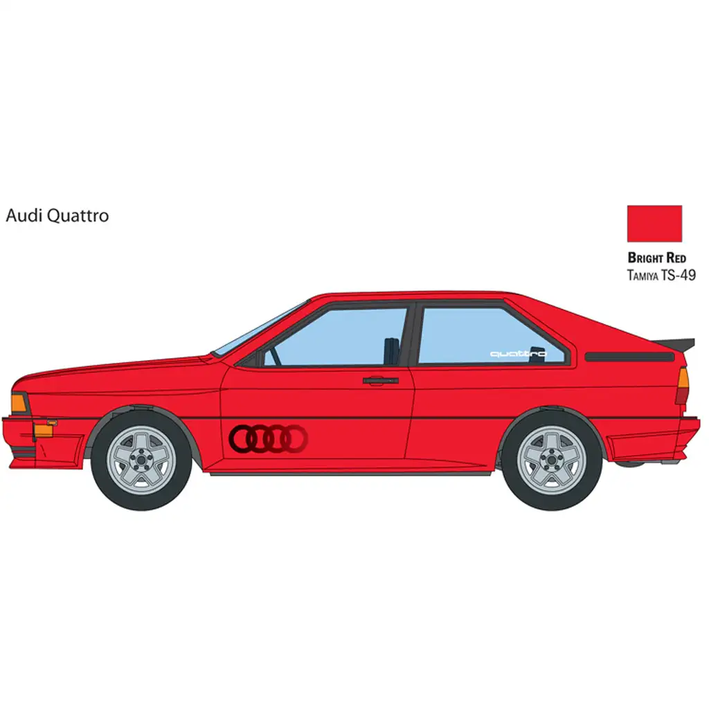 Italeri 1/24 Audi Quattro Automodellbausatz Bild 3