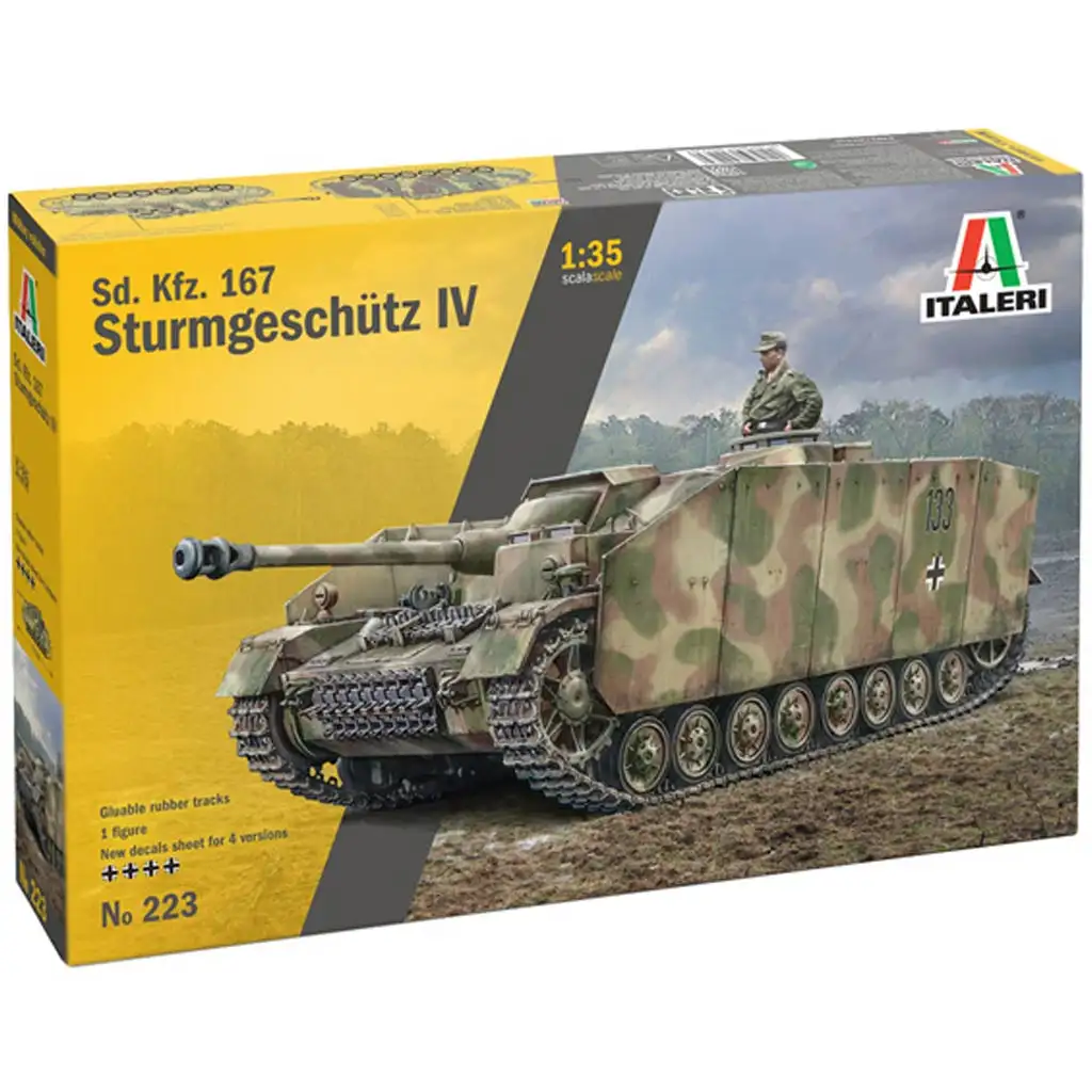 Italeri 1/35 Sd.Kfz. 167 Sturmgeschütz IV Sturmgeschütz Modellbausatz Bild 1