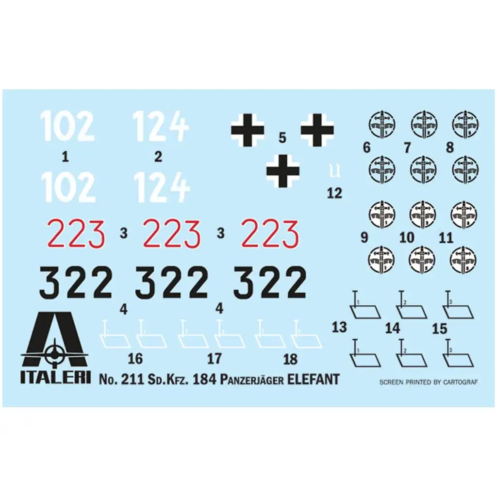 Italeri: 1/35 Sd.Kfz. 184 Elefant Jagdpanzer Modellbausatz Bild 2