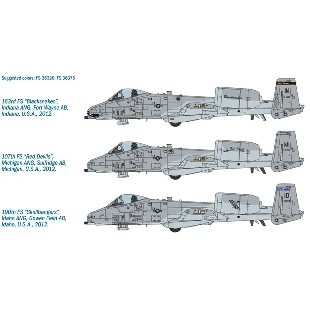 Italeri 1/48 A-10C Blacksnakes Flugzeugmodellbausatz Bild 3