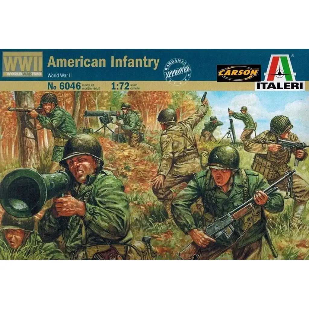 Italeri 1/72 Amerikanische Infanterie WWII. Soldatenfiguren Bild 1