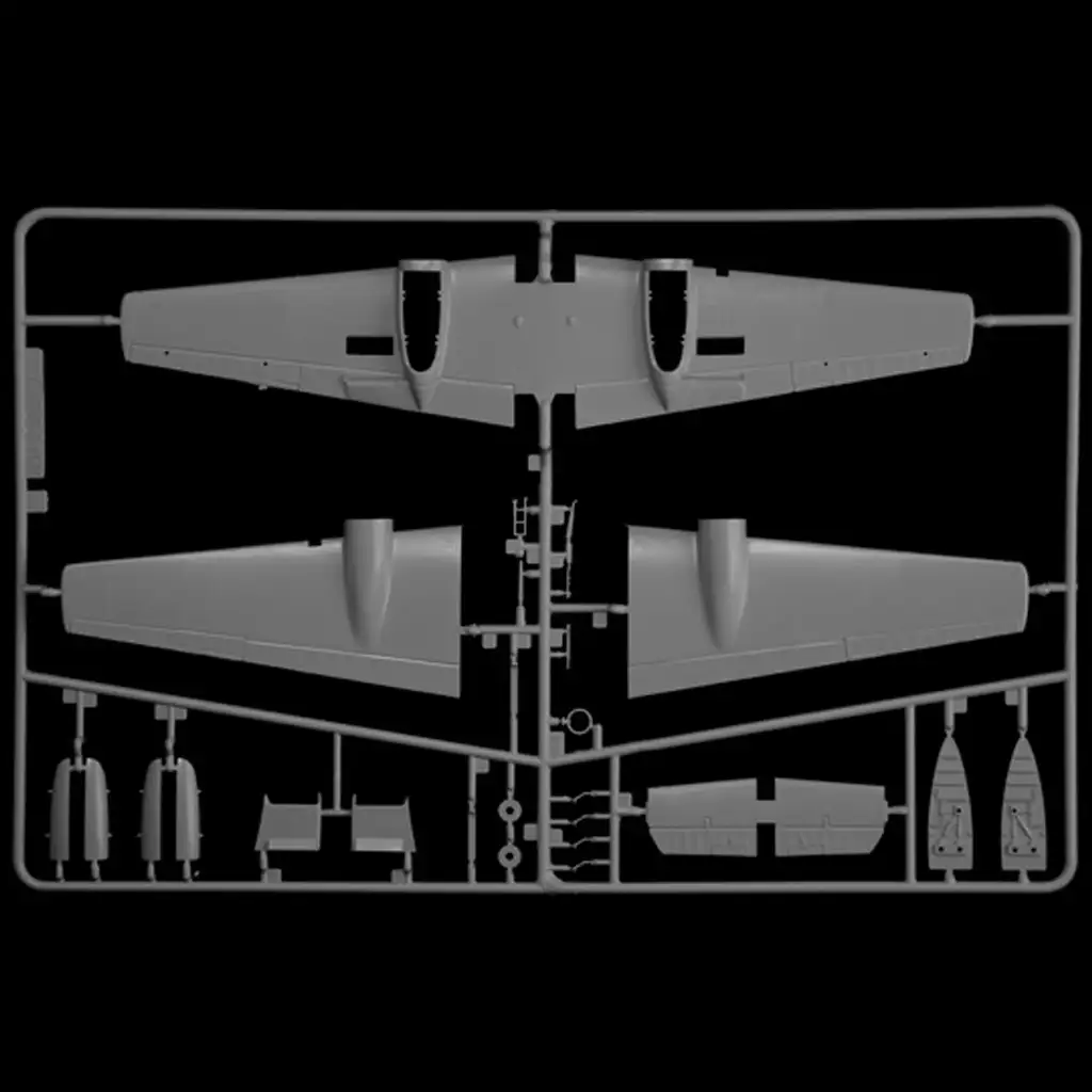 Italeri 1/72 Bf 110 C Zerstörer Jagdflugzeugmodell Bild 9