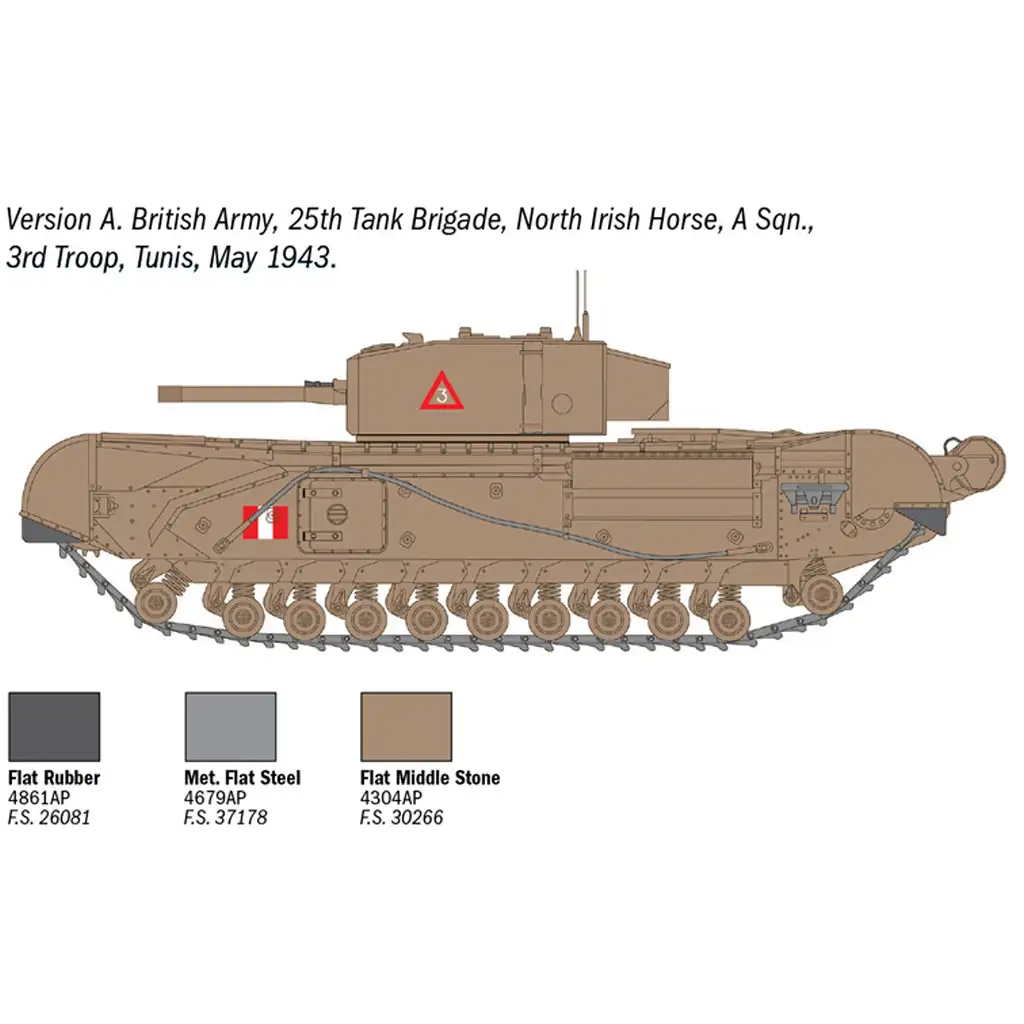 Italeri 1/72 Churchill Mk. III Panzerbausatz Bild 3