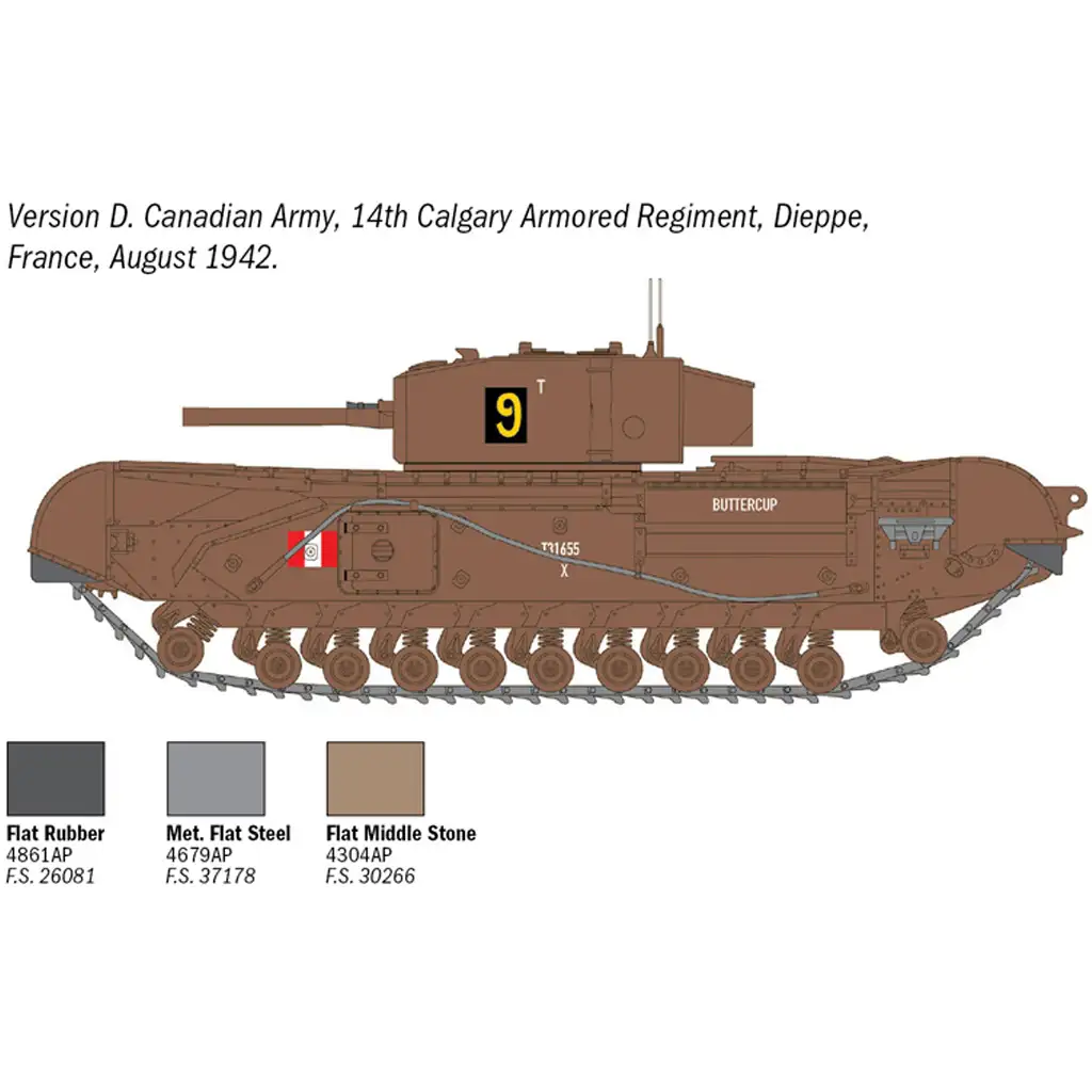 Italeri 1/72 Churchill Mk. III Panzerbausatz Bild 6
