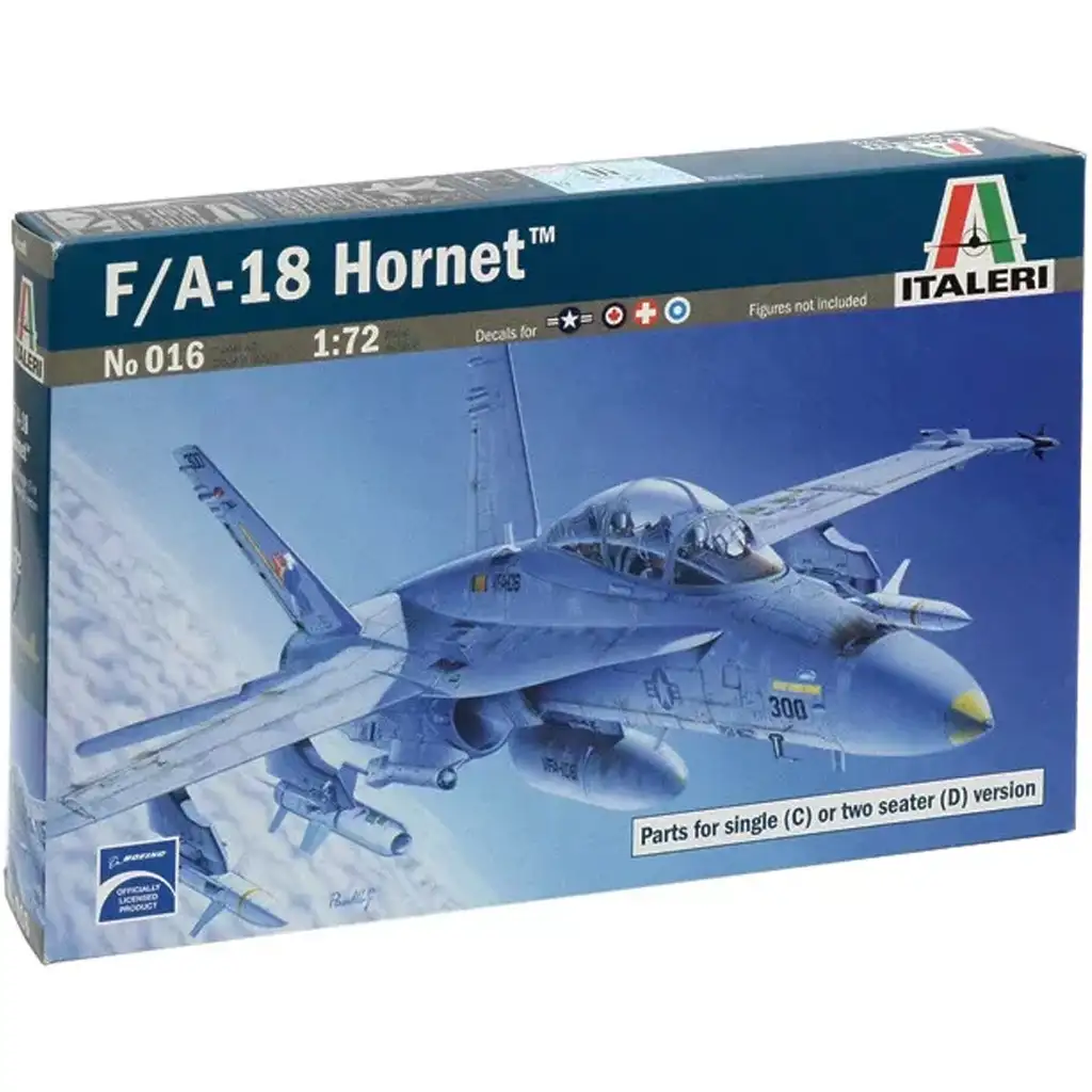 Italeri 1/72 F/A-18 Hornet Jagdflugzeugmodell Bild 1