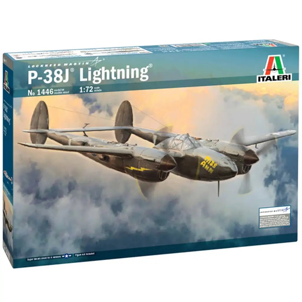 Italeri 1/72 P-38J Lightning Flugzeugmodell Bild 1