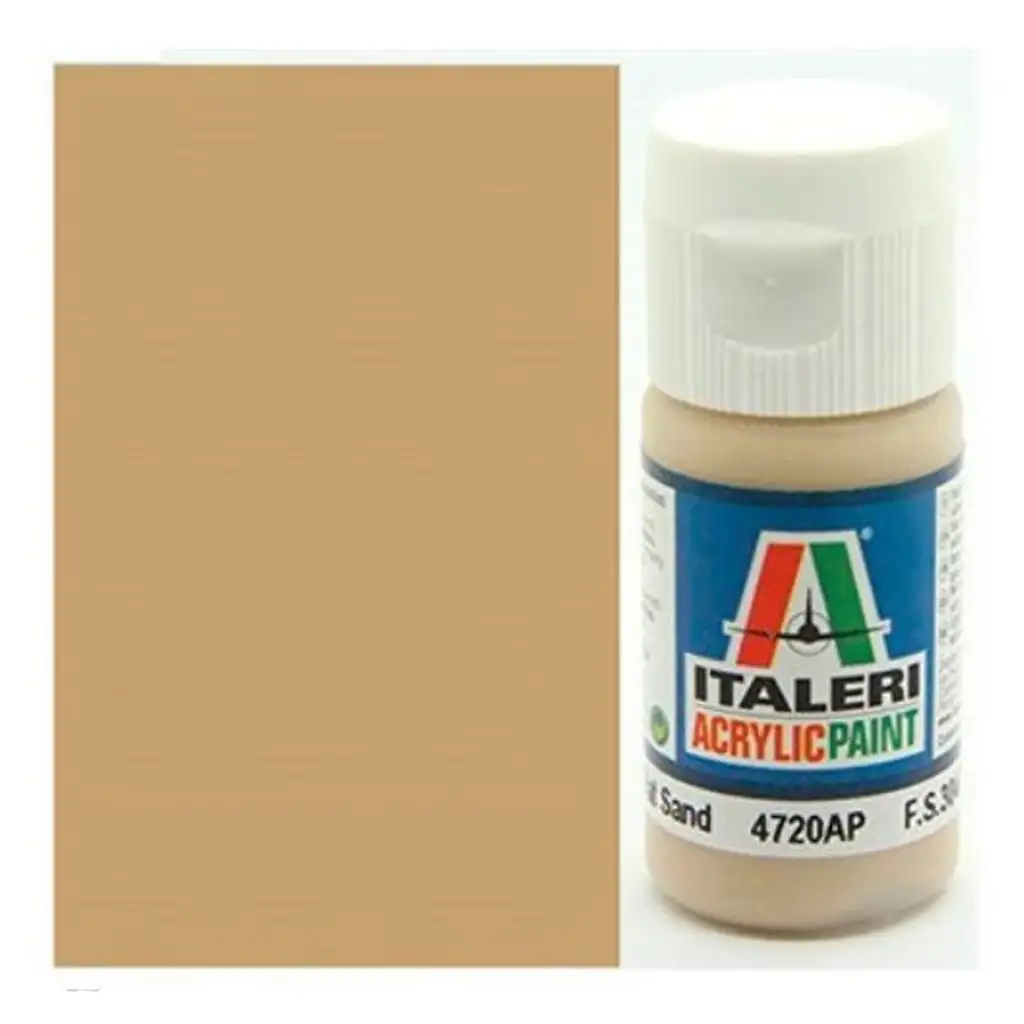 Italeri Flat Sand (4720AP) - Matt sandfarbene Modellbaufarbe 20ml Bild 1