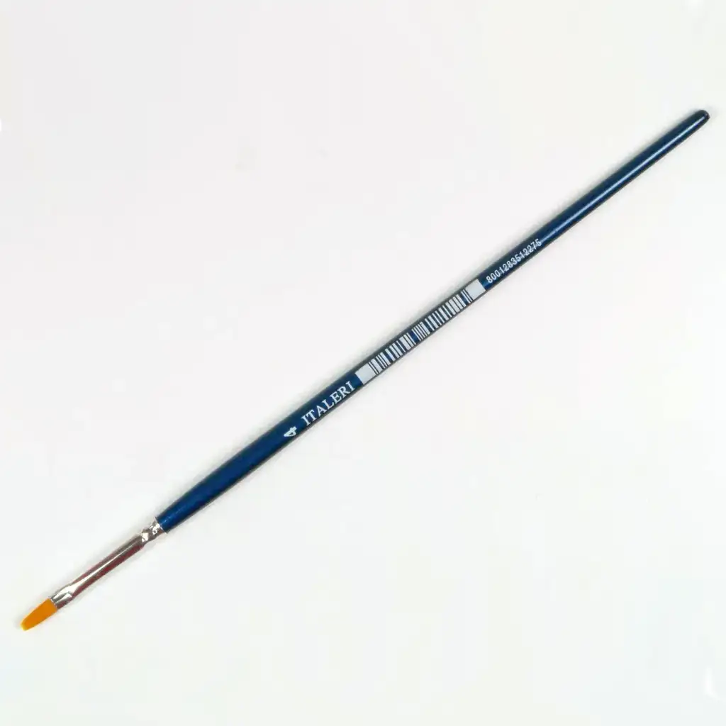 Italeri Pinsel mit flachem Kopf, Größe 4, synthetisch, 1 Stück Bild 1