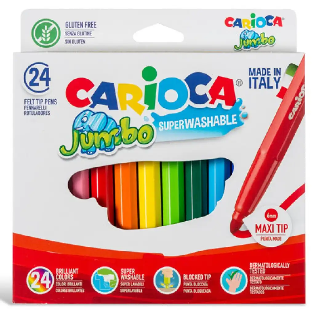 Jumbo Filzstift-Set 24 Stück - Carioca Bild 2