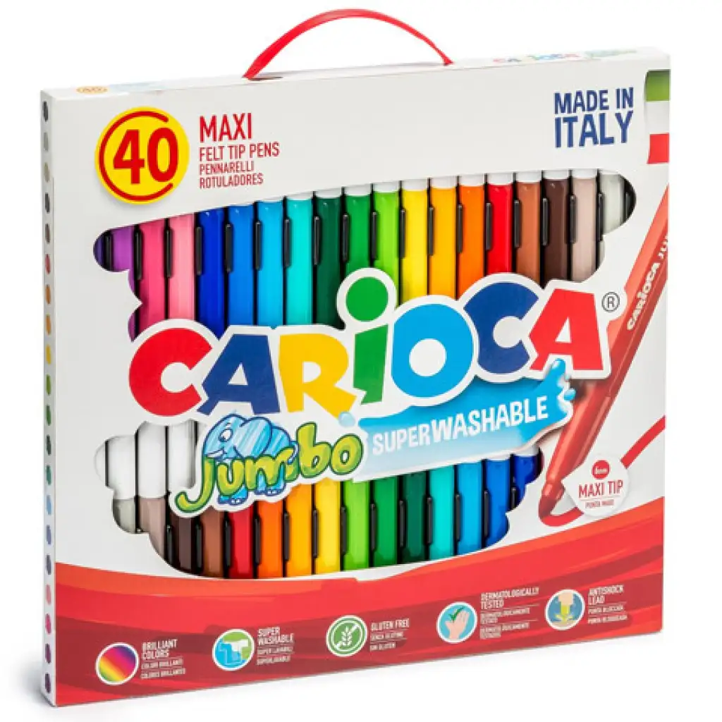 Jumbo Filzstift-Set 40 Stück - Carioca Bild 2