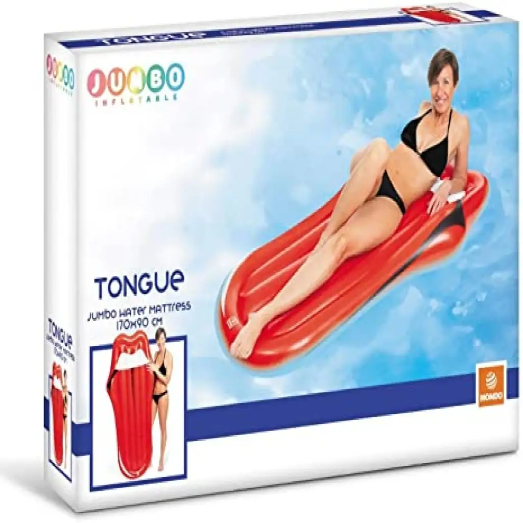 Jumbo Zunge Luftmatratze 90x170cm - Mondo Toys Bild 1