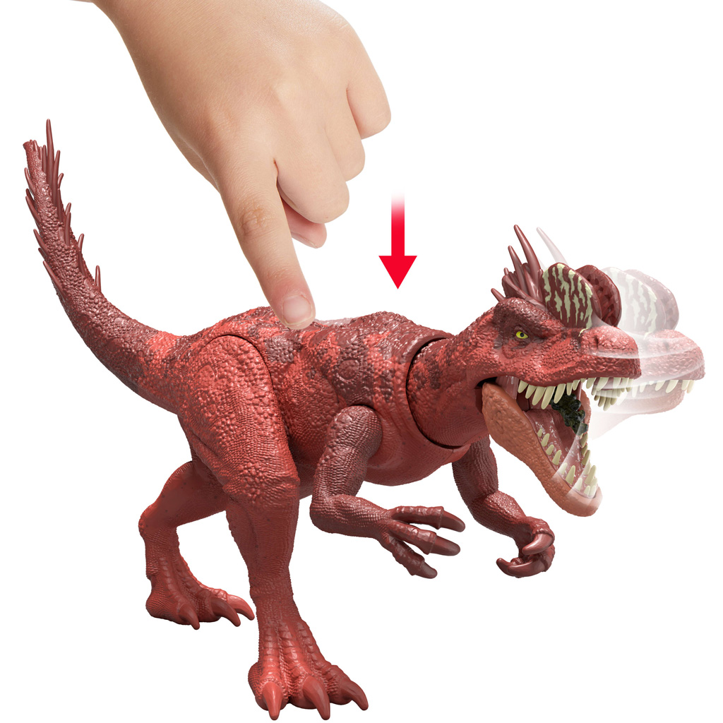 Jurassic World: Dilophosaurus Angreifender Dino - Mattel Bild 3