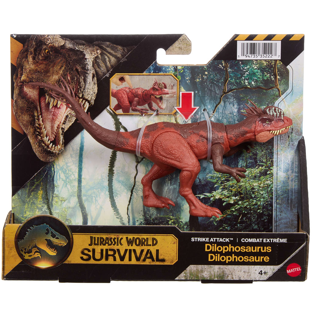 Jurassic World: Dilophosaurus Angreifender Dino - Mattel Bild 1