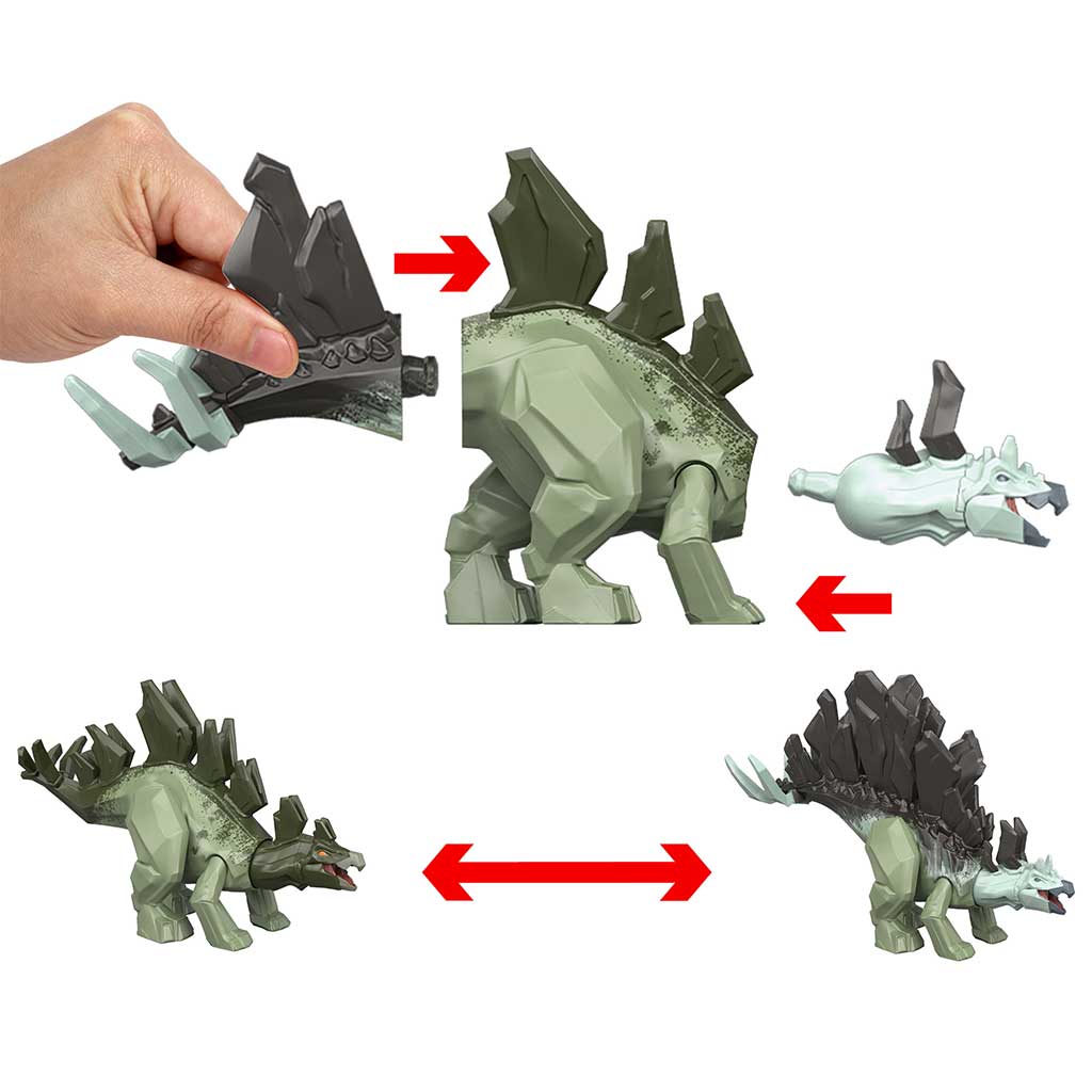 Jurassic World: Mayhem Mix-Ups DIY Mutanten-Dino Stegosaurus - Mattel Bild 2