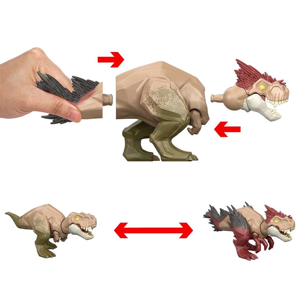 Jurassic World: Mayhem Mix-Ups DIY Mutanten-Dino T-Rex - Mattel Bild 3